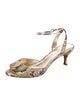 Donna Karan Snakeskin Animal Print Sandals