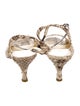 Donna Karan Snakeskin Animal Print Sandals