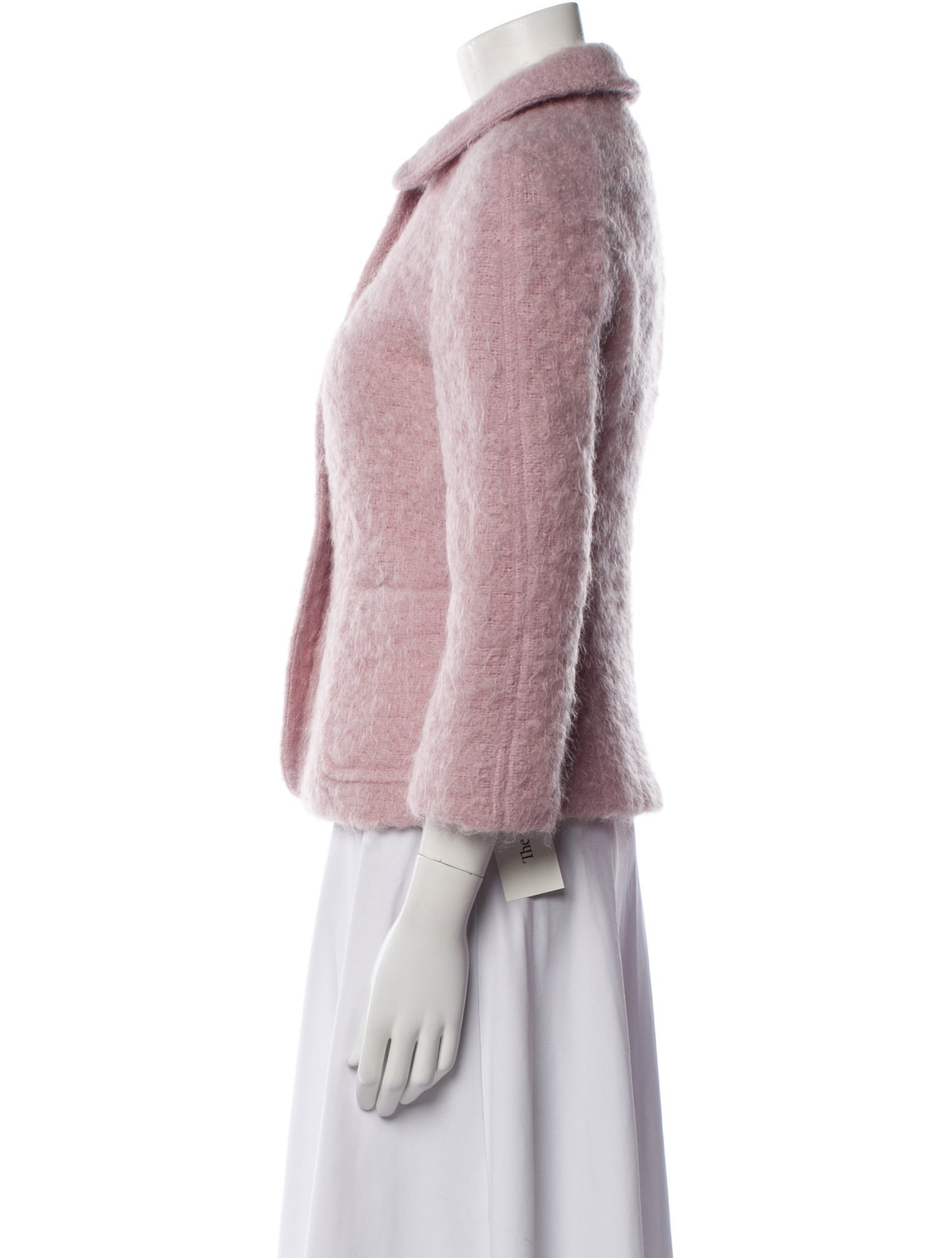 Donna Karan Mohair Faux Fur Jacket