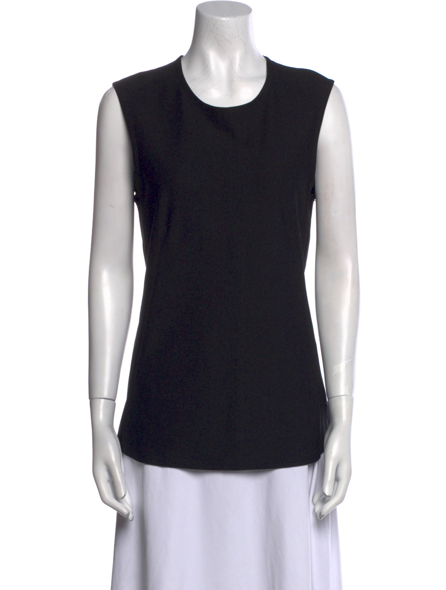 Donna Karan Crew Neck Sleeveless Top