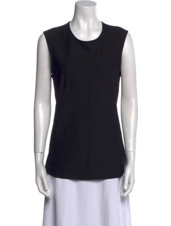 Donna Karan Crew Neck Sleeveless Top