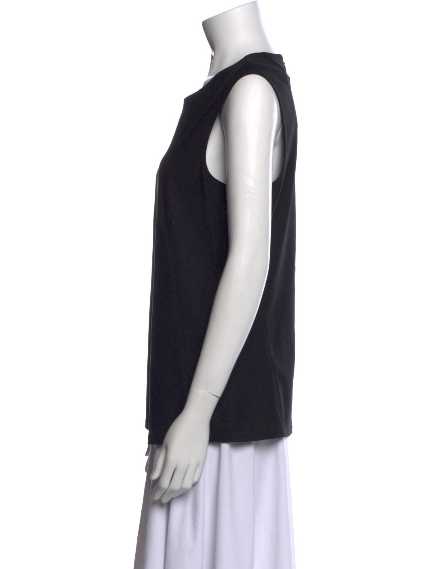 Donna Karan Crew Neck Sleeveless Top