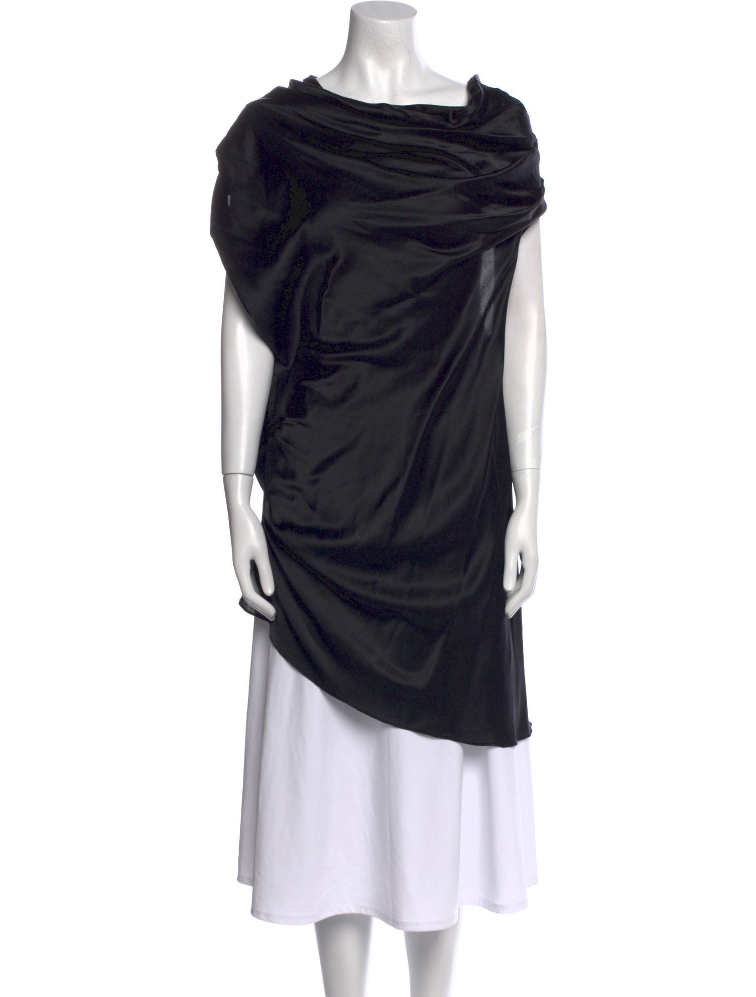 Donna Karan Silk Cowl Neck Tunic