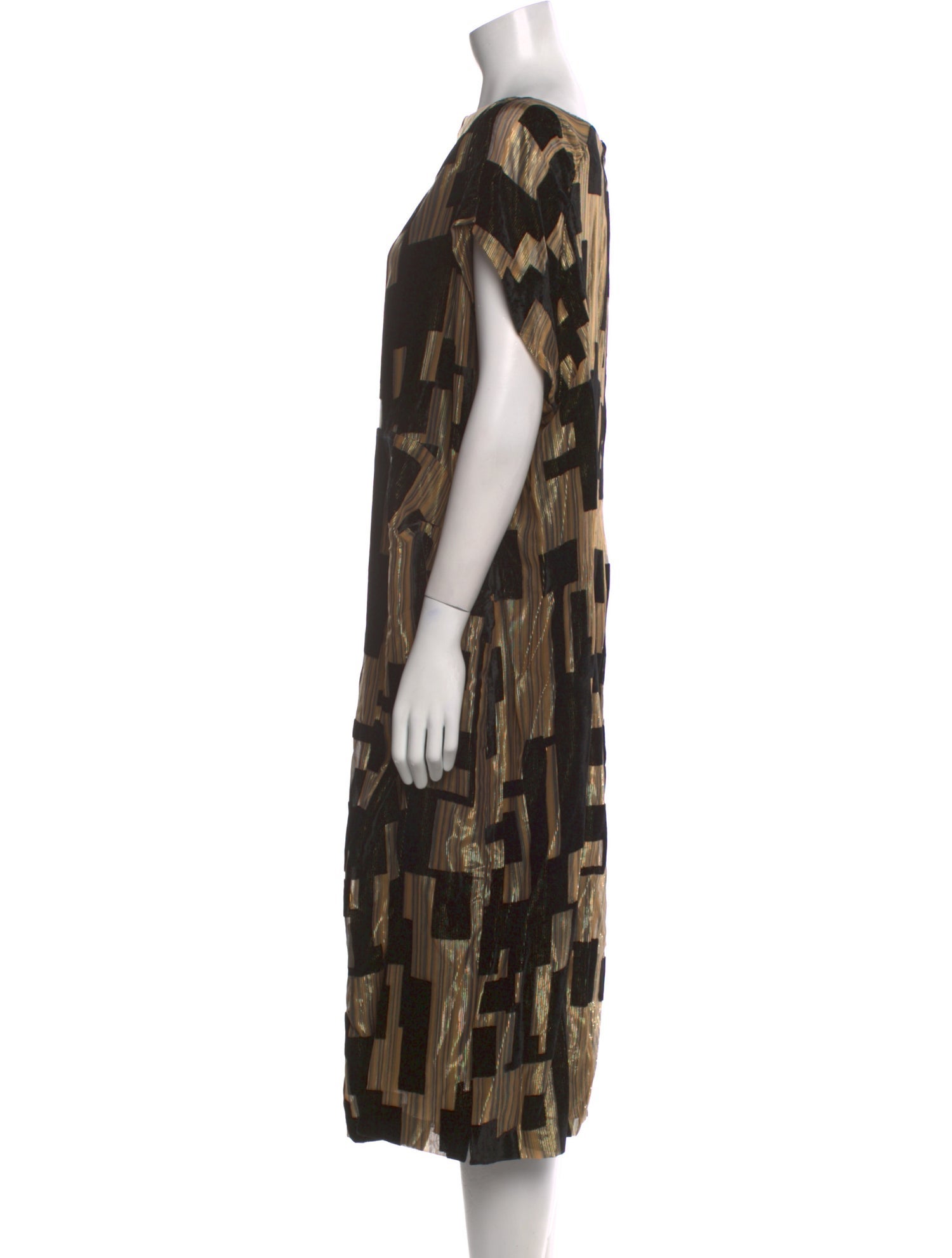 Donna Karan Printed Knee-Length Dress w/ Tags