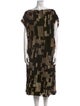 Donna Karan Printed Midi Length Dress
