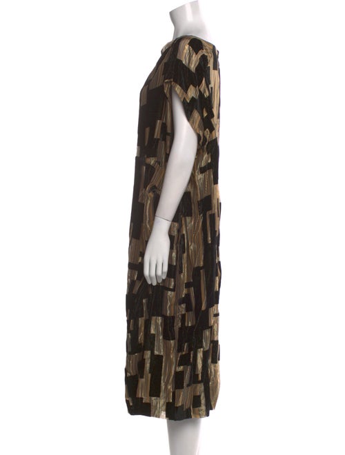 Donna Karan Printed Midi Length Dress