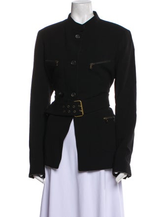 Donna Karan Wool Fur Jacket