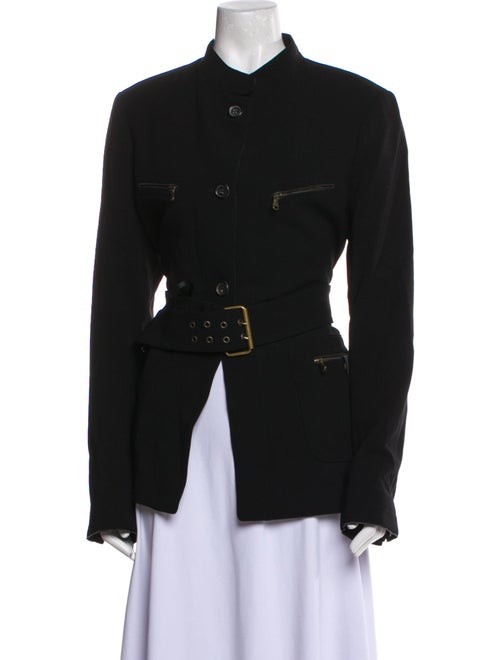 Donna Karan Wool Fur Jacket