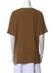 Donna Karan Silk Scoop Neck T-Shirt