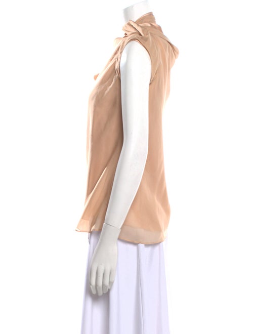 Donna Karan Silk Cowl Neck Top