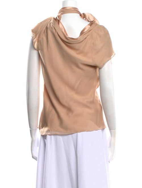 Donna Karan Silk Cowl Neck Top