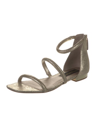 Donna Karan Leather Gladiator Sandals