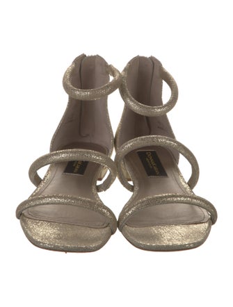 Donna Karan Leather Gladiator Sandals