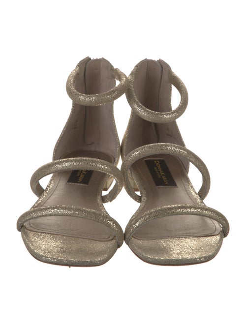 Donna Karan Leather Gladiator Sandals