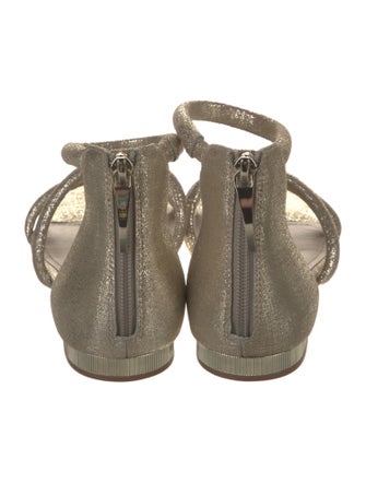 Donna Karan Leather Gladiator Sandals