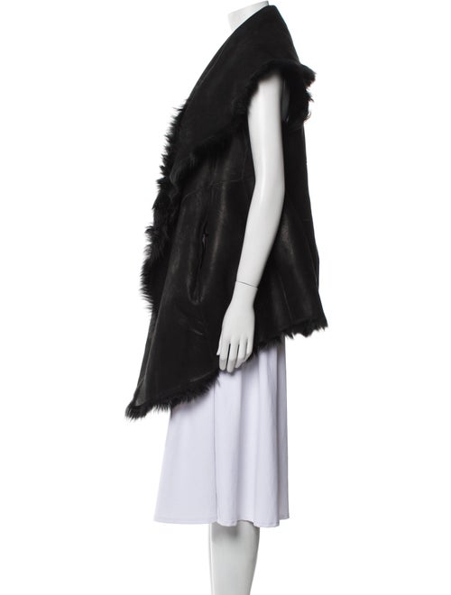 Donna Karan Shearling Faux Fur Coat