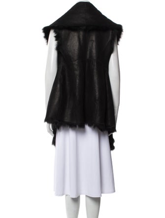 Donna Karan Shearling Faux Fur Coat