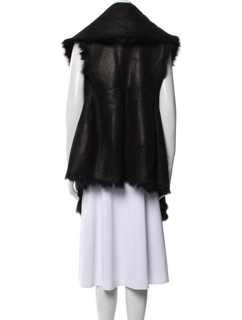 Donna Karan Shearling Faux Fur Coat