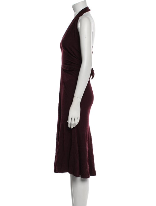 Donna Karan Wool Midi Length Dress