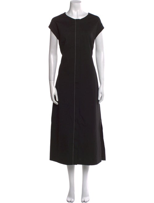 Donna Karan Crew Neck Long Dress