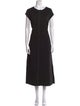 Donna Karan Crew Neck Long Dress