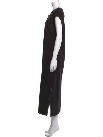 Donna Karan Crew Neck Long Dress