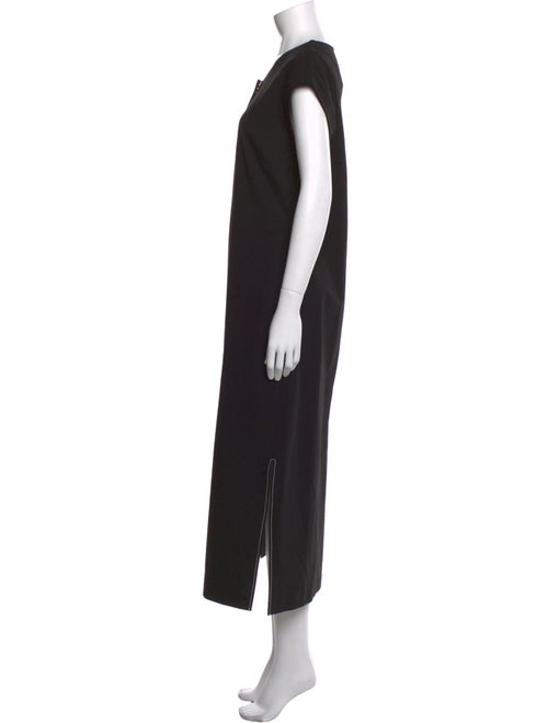 Donna Karan Crew Neck Long Dress