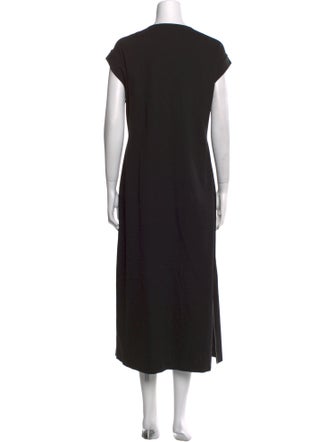 Donna Karan Crew Neck Long Dress