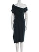 Donna Karan Wool Midi Length Dress