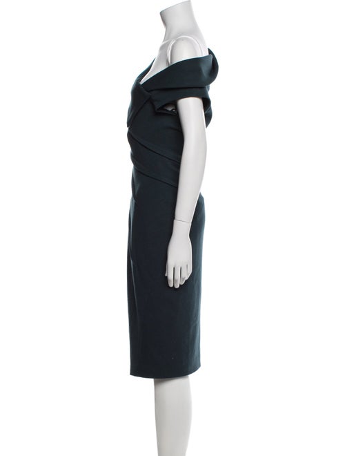 Donna Karan Wool Midi Length Dress