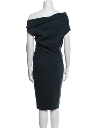 Donna Karan Wool Midi Length Dress