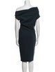 Donna Karan Wool Midi Length Dress