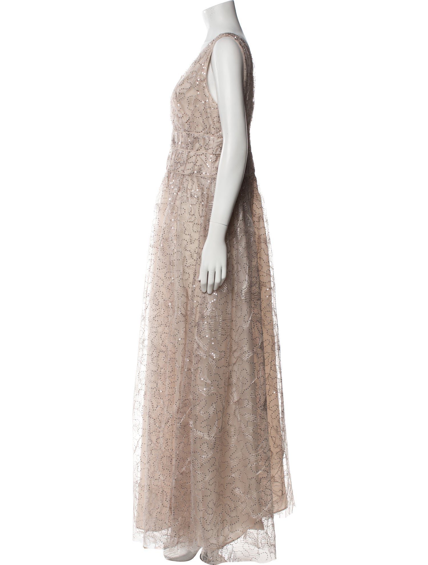 Donna Karan Sequin Long Dress w/ Tags