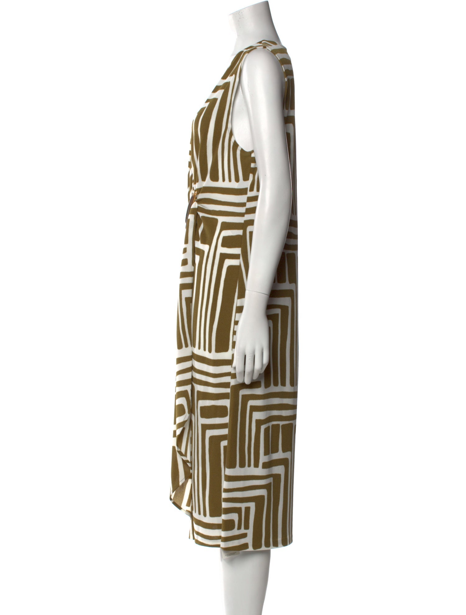 Donna Karan Printed Midi Length Dress w/ Tags