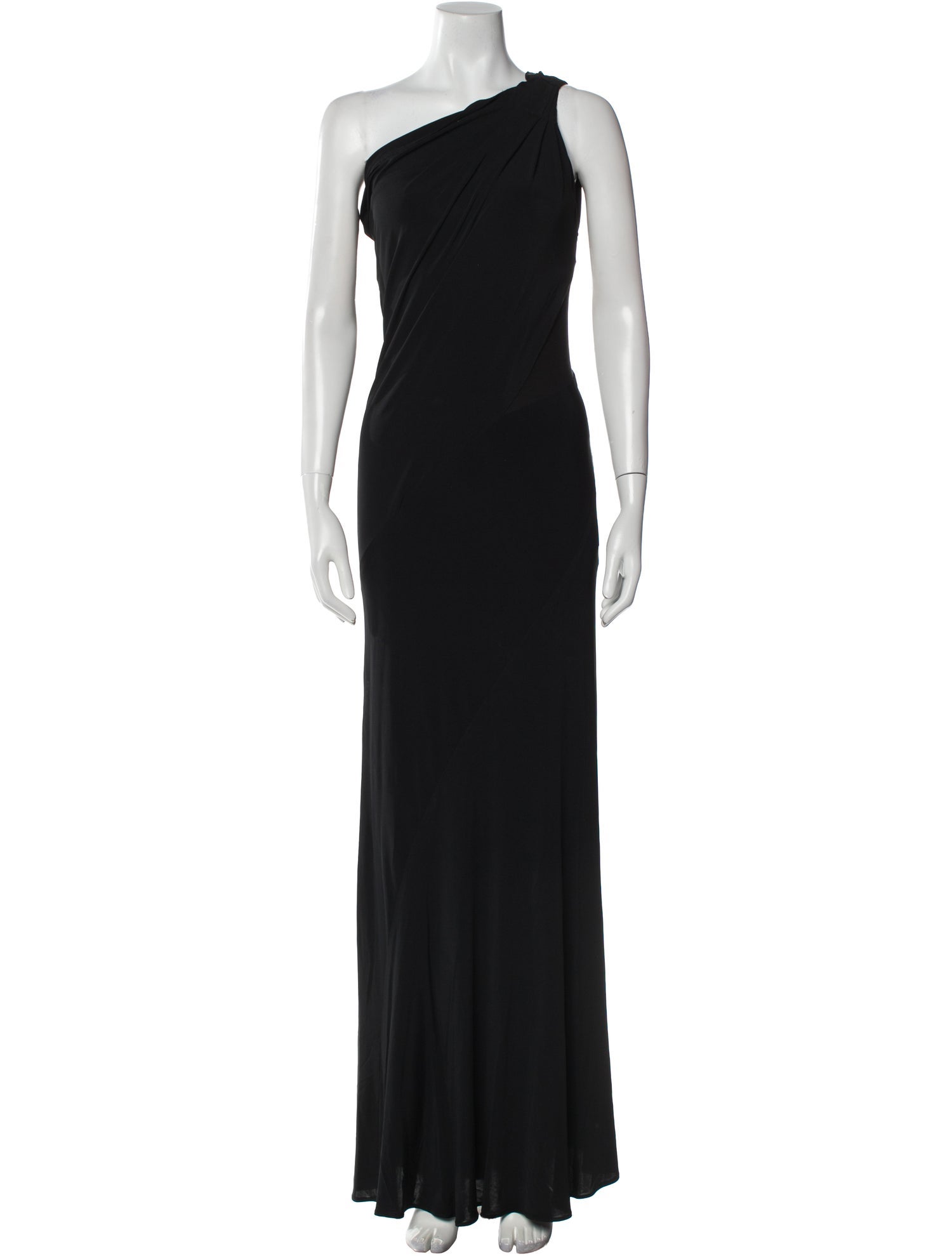 Donna Karan One-Shoulder Long Dress