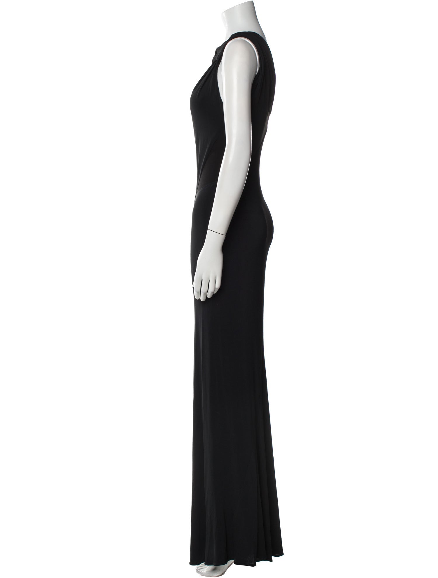 Donna Karan One-Shoulder Long Dress