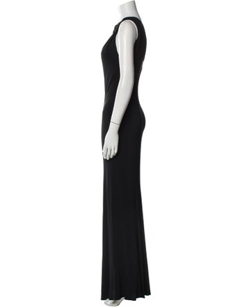 Donna Karan One-Shoulder Long Dress