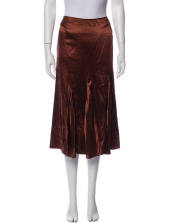 Donna Karan Silk Knee-Length Skirt