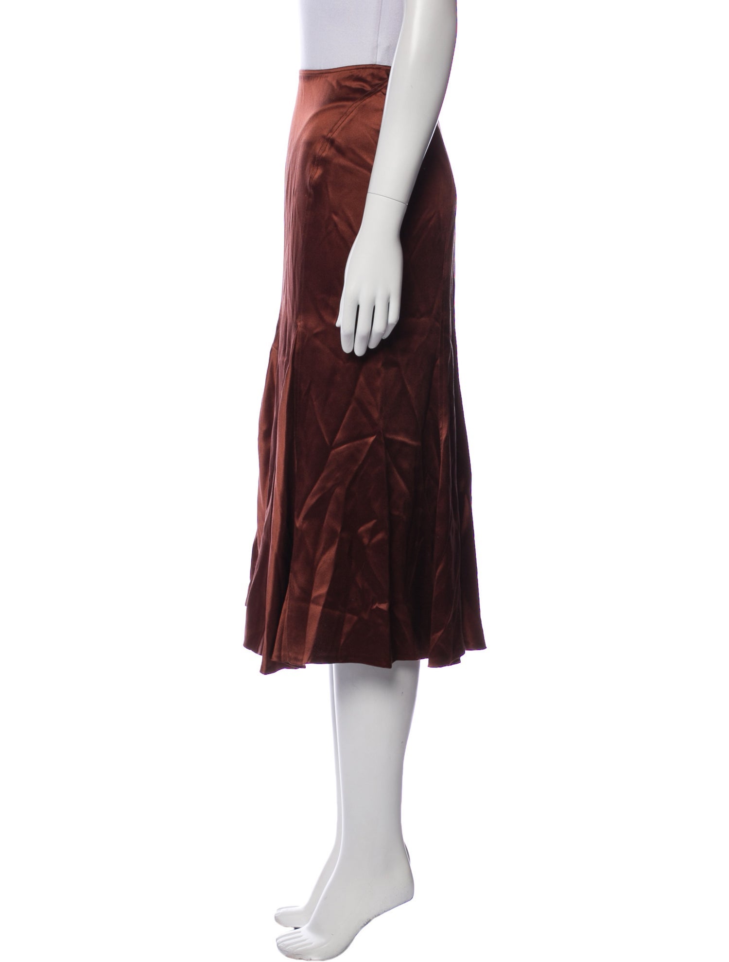 Donna Karan Silk Knee-Length Skirt