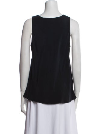 Donna Karan Silk Scoop Neck Top
