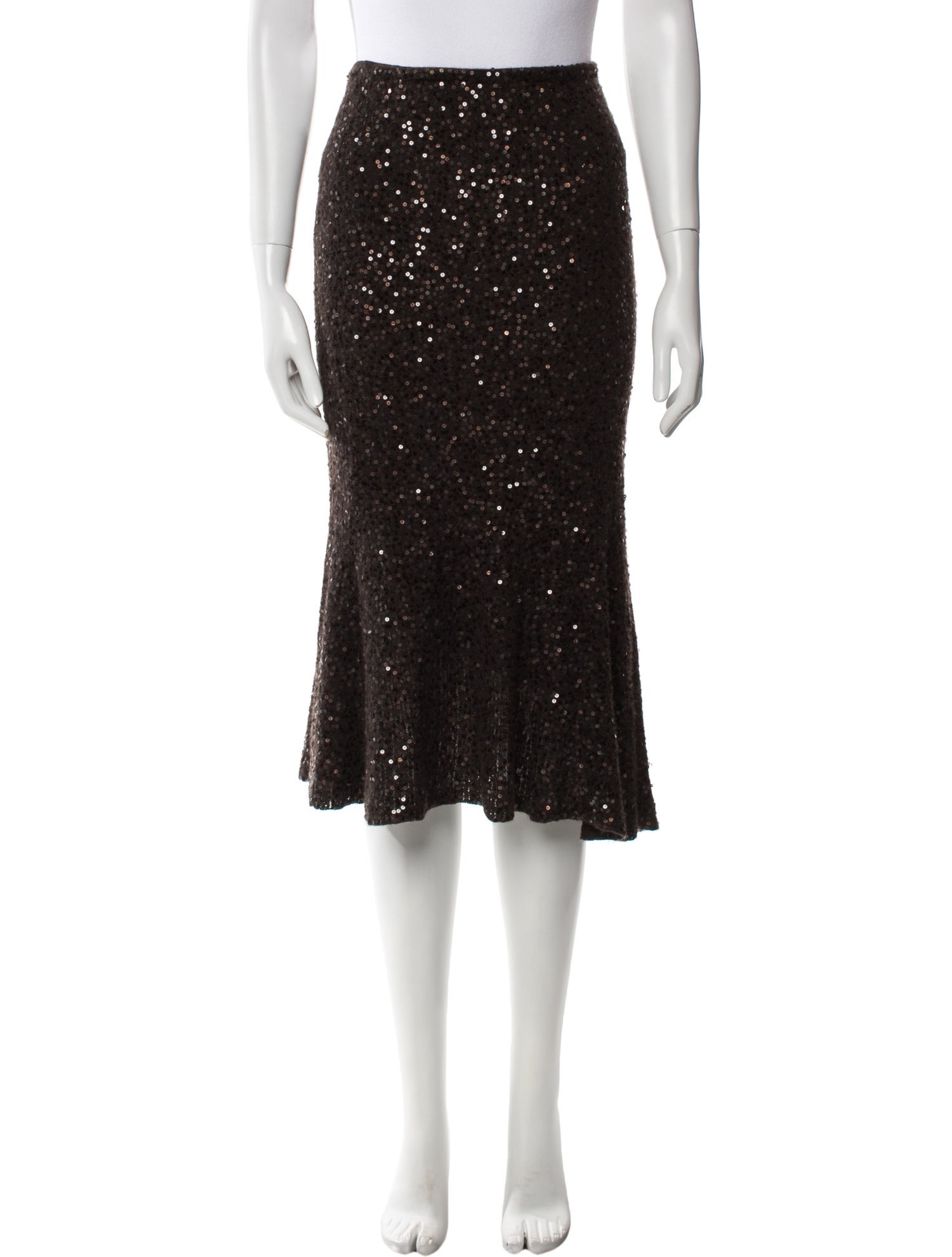 Donna Karan Cashmere Midi Length Skirt