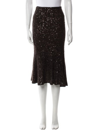 Donna Karan Cashmere Midi Length Skirt