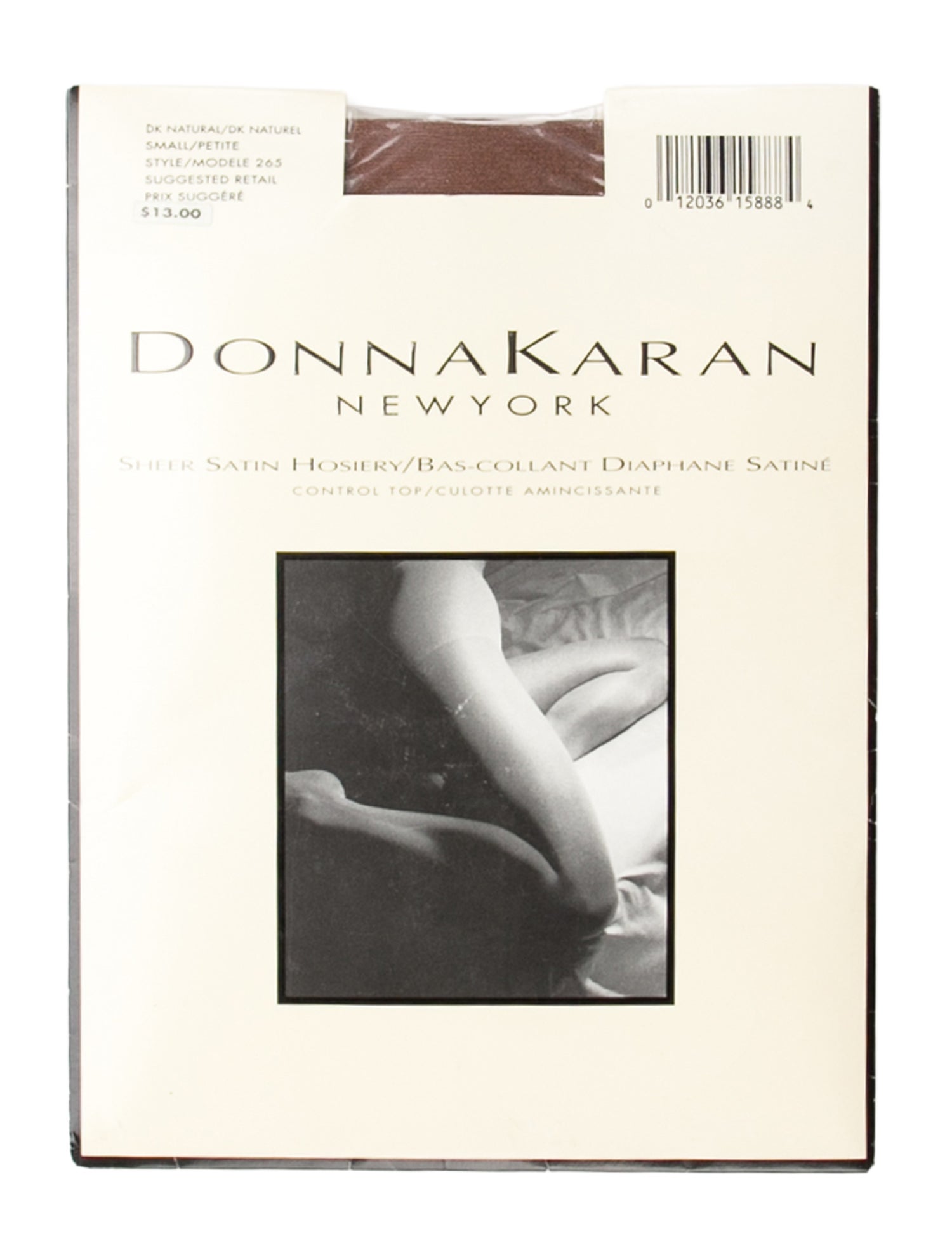 Donna Karan Sheer Satin Hosiery Control Top w/Tags