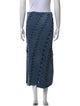 Donna Karan Linen Midi Length Skirt