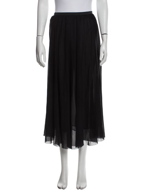 Donna Karan Silk Midi Length Skirt