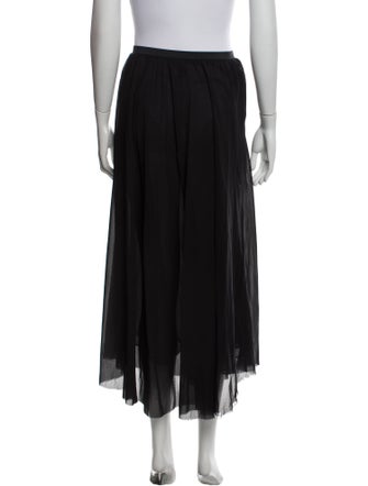 Donna Karan Silk Midi Length Skirt