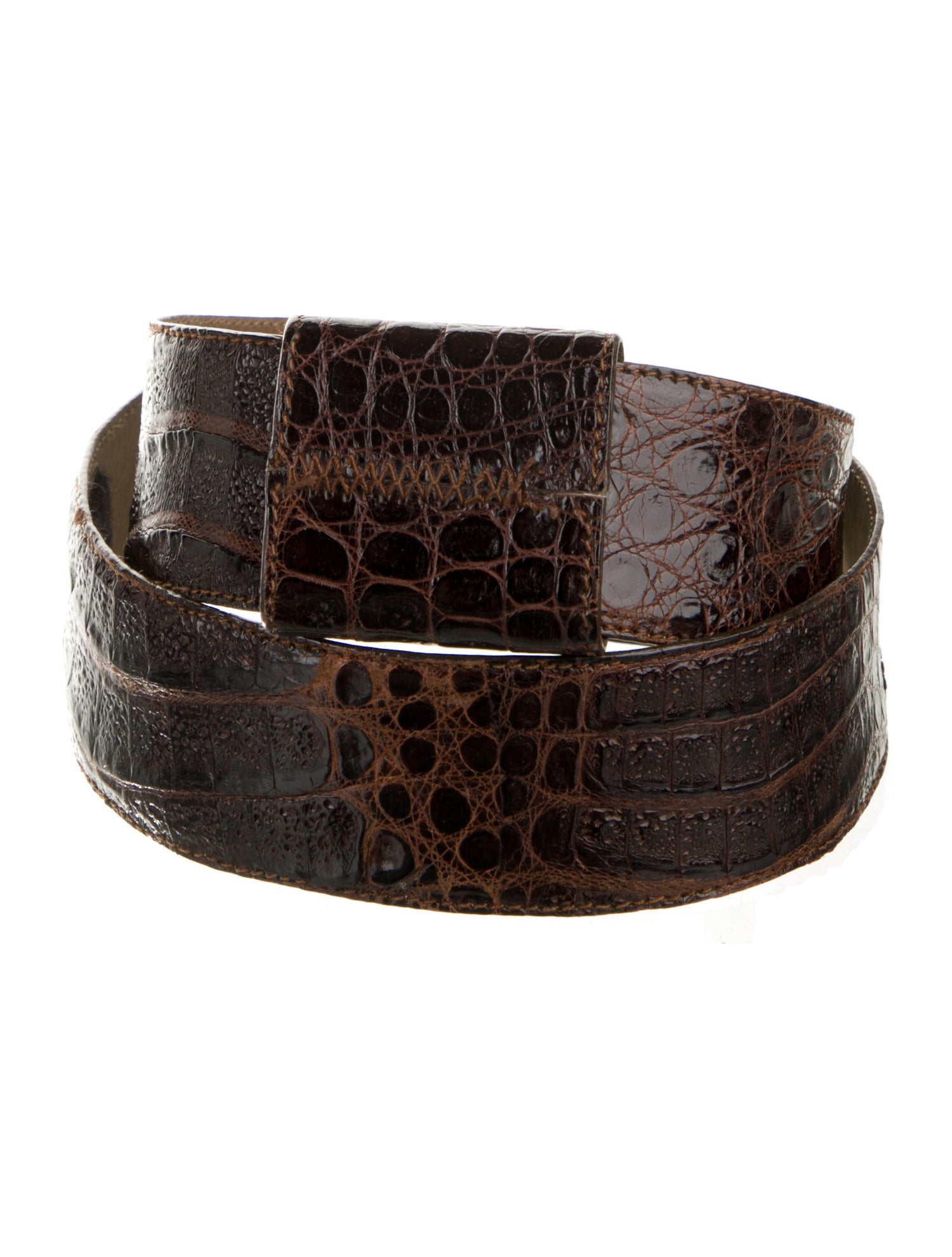 Donna Karan Crocodile Waist Belt