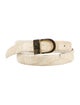 Donna Karan Skinny Embossed Leather Belt