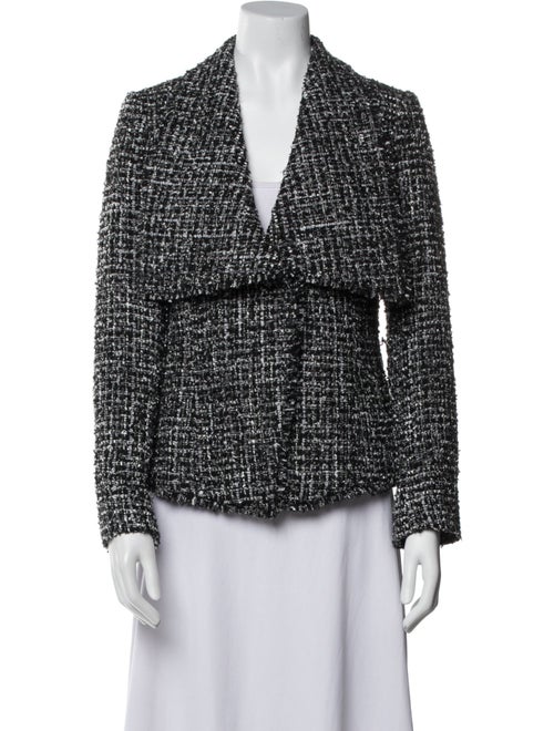 Donna Karan Tweed Pattern Blazer