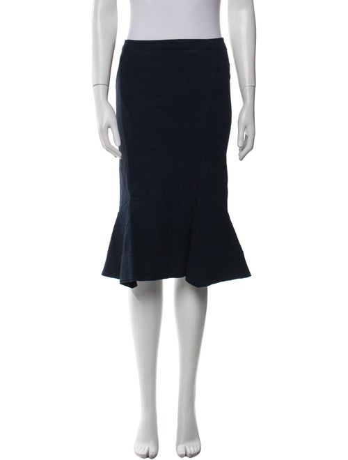 Donna Karan Linen Knee-Length Skirt